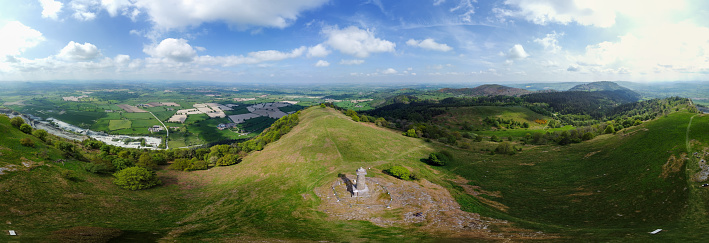 A view from Rodneys Pillar in the Shropshire Hills near the Welsh border