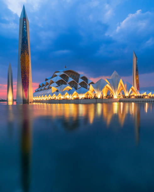 istock Beautiful Reflection of Al Jabbar Mosque 2028027816