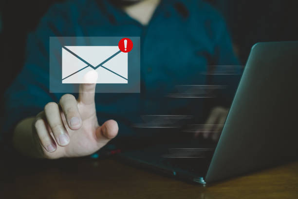 istock Inbox Email notification alert concept, Business contact and warning alarm, spam mail. 2028108961