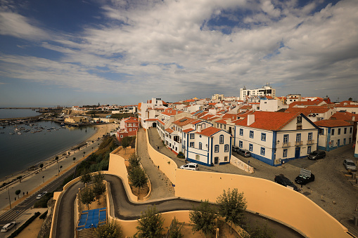 high angle view of Sines in the Algarve