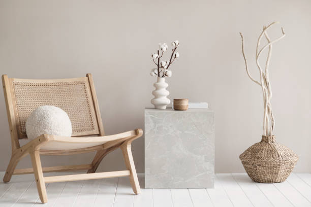 istock Interior design. Chair and coffee table in a living room 2028161250