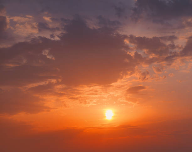 istock Beautiful colorful cloudy sunset sky background 2028167396