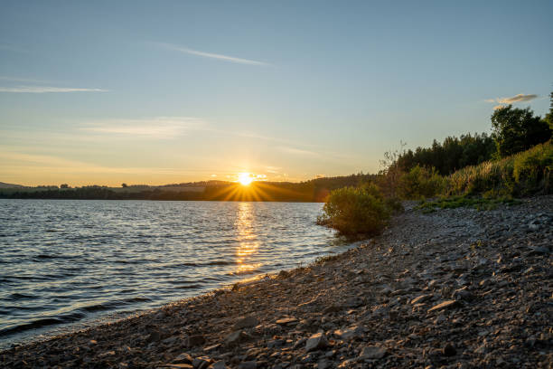 istock Sumer sunset on The Slezska Harta dam 2028168544