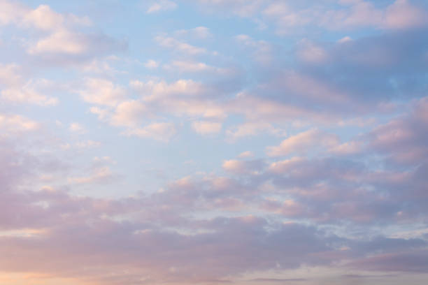 Pastel Sky: Dreamy Sunset Clouds for Nature Backgrounds
