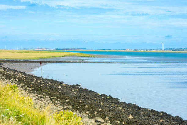 Swale Estuary taken from Oare near Faversham - Kent stock photo