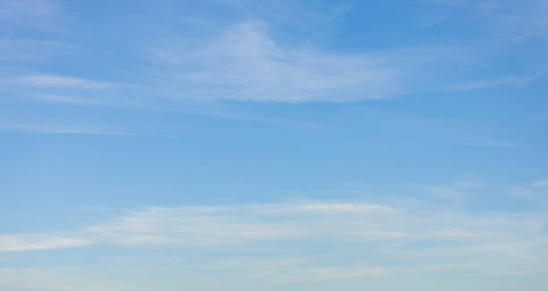 istock Background of White Cumulus Clouds Amid Abstract Blue Sky Panorama 2028212194