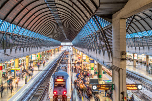 istock Rush hour, Santa Justa Railway Station, Seville, Spain. 2028220263