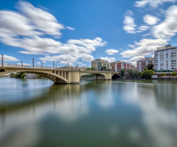 San Telmo Bridge (1931), Seville, Spain. Long exposure shot.