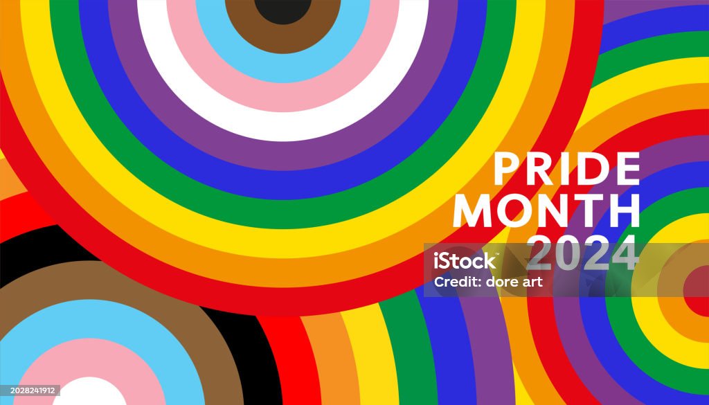 Pride Month 2024 greeting poster, vector. - arte vettoriale royalty-free di Mese dell'orgoglio LGBT Pride Month 2024 greeting poster, vector. - arte vettoriale royalty-free di Mese dell'orgoglio LGBT