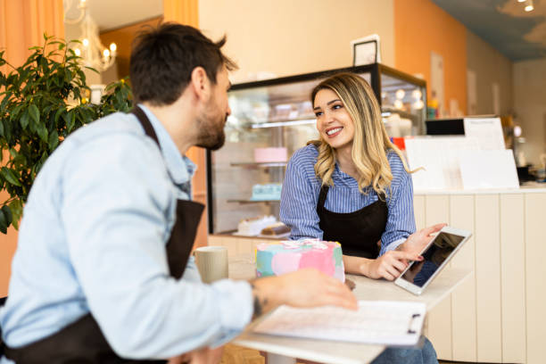 istock Young owners having business meeting 2028340728