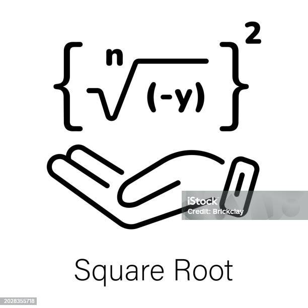 Simple Rot Symbol Square Root Stock Illustration - Download Image Now - Icon Symbol ...