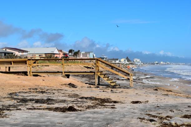 istock Ocean Beach Debris after a hurricane 2028356855