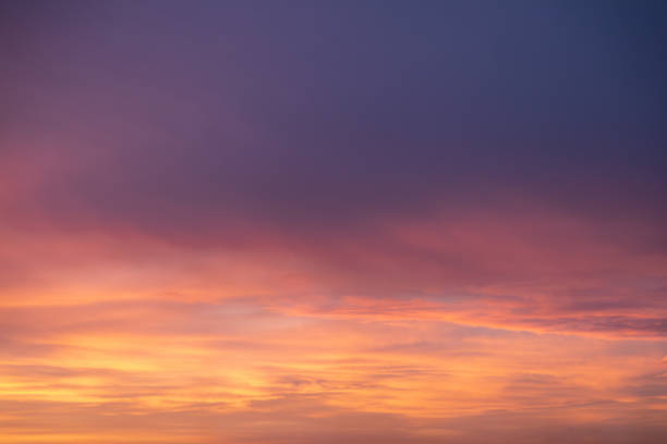 istock Radiant Sunset and Sun: Fiery Orange Sky Background 2028366437