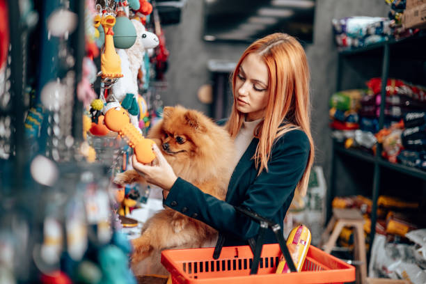 Shopping in a petshop
