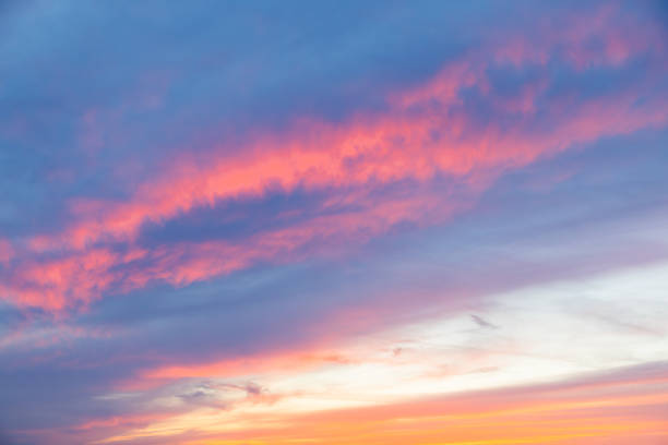Sunrise over desert landscape, New Mexico
