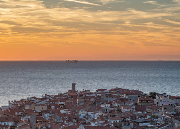 Ancient city Piran in Slovenia