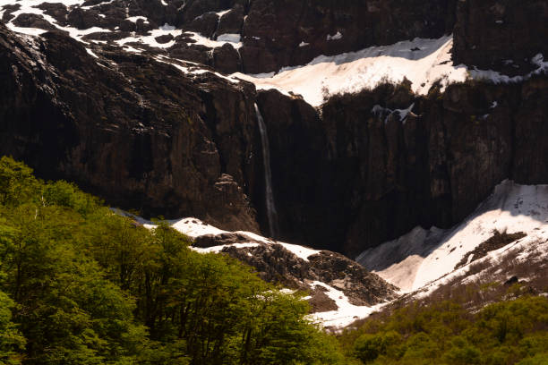 istock waterfall on the tronador hill, near bariloche 2028574251
