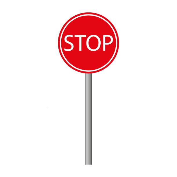 istock Round stop sign line icon. Sign, signal, stop, tap, prohibition, brick, car, traffic light, traffic, parking. Vector icon for business and advertising 2028652010