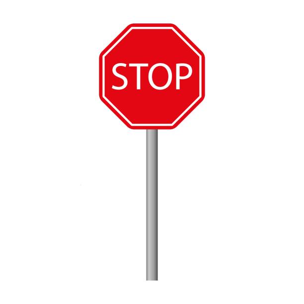 istock Road sign stop line icon. Sign, signal, stop, tap, prohibition, brick, car, traffic light, traffic, parking. Vector icon for business and advertising 2028652012