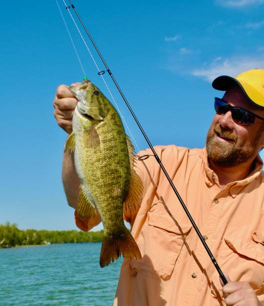 istock Angler with a smallmouth bass 2028741293