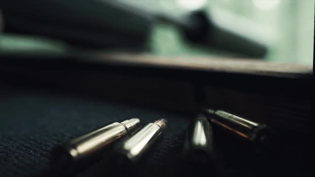 Bullet casings stock video