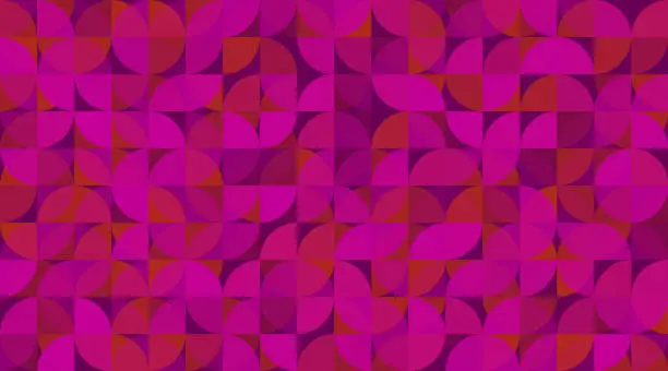Vector illustration of Seamless Abstract pink shapes pattern