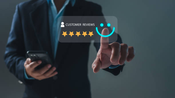 istock Customer Satisfaction Survey concept, service experience rating online application, customer evaluation product service quality, satisfaction feedback review, very good quality most. 2029040806