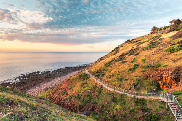 istock Hallett Cove Coastal trail at sunset 2029043462