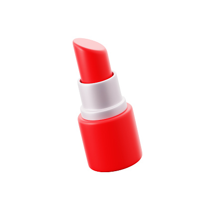 lipstick groom makeup cosmetic 3d icon illustration render design
