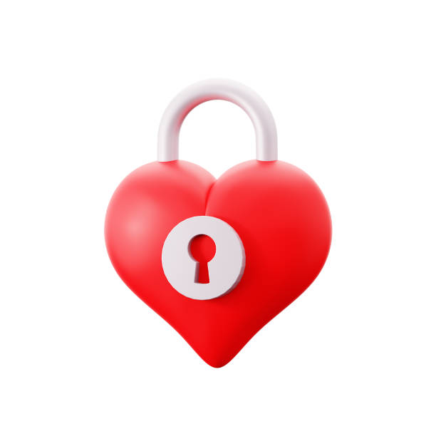 istock hearth shaped red love padlock wedding valentine event 3d icon illustration render design 2029145490