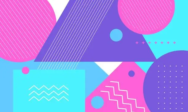 Vector illustration of Abstract Colorful Geometric Background