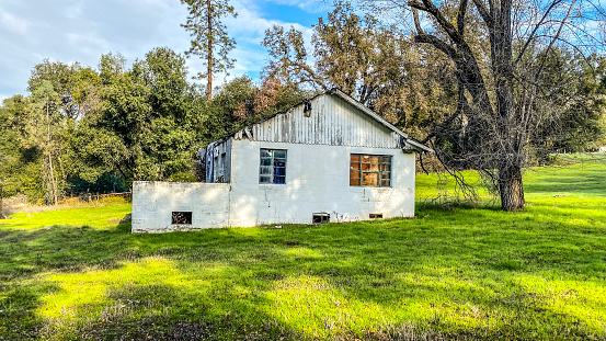This abandoned house has stood for many years in the state park in Coloma, California. Despite the rains and heat of this area the structure has remained. Now it stands as a symbol of days gone by.