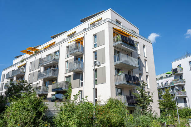 istock New white apartment building in front of a blue sky 2029319778