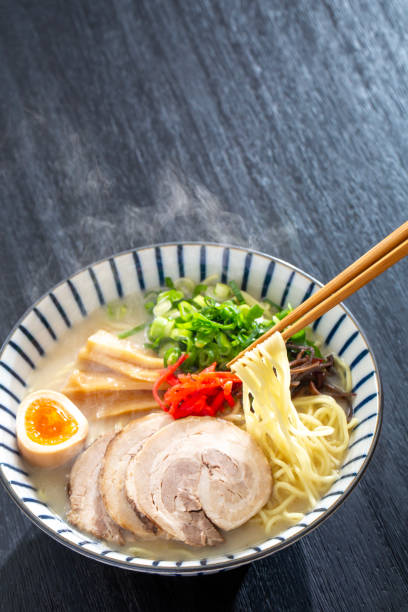 istock Tonkotsu Ramen, a popular Japanese dish made with soup made from pork bones 2029320188