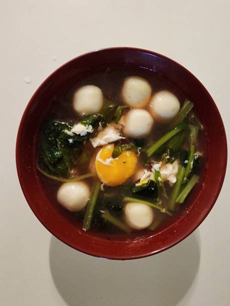 istock Chinese Vegetable Fishballs Soup with Egg 2029331518