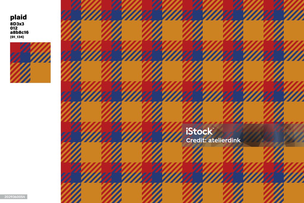 Pattern Palid Color Basic Color Plaid Pattern Seamless Stock Illustration - Download Image ...
