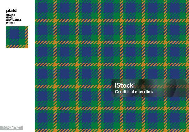 Pattern Palid Color Basic Color Plaid Pattern Seamless Stock Illustration - Download Image ...