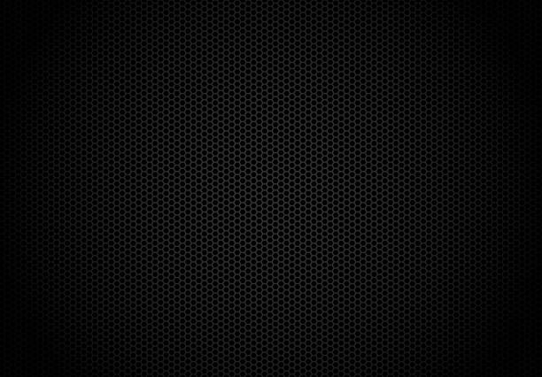 šestiúhelníkové tmavé pozadí. stáhnout obrázek black comb abstract metal grid pattern technology - industriální styl stock ilustrace