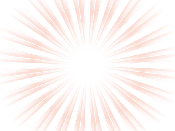 istock Concentrated line background of the image of sun rays emitting a slightly cool light_Light red 2029460939