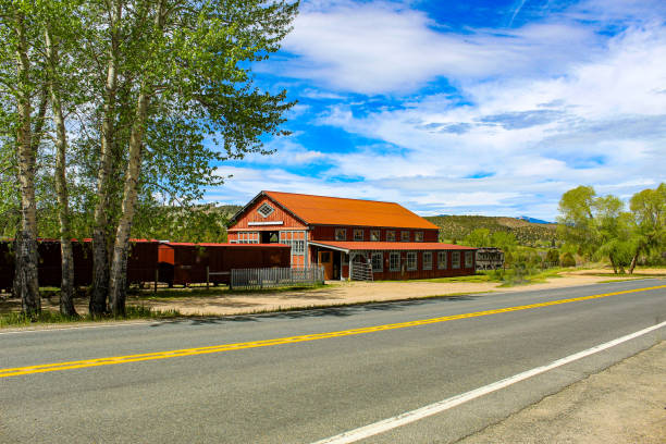 And old train station in Virginia city Montana