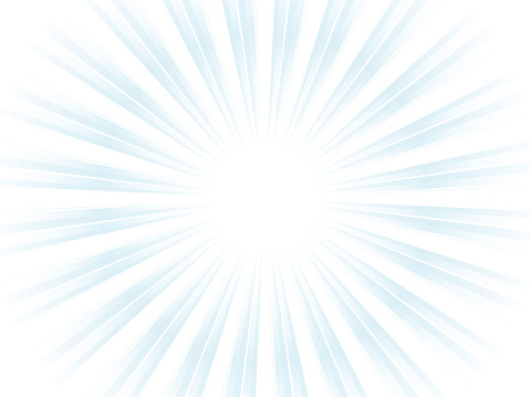 Concentrated line background of the image of sun rays emitting a slightly cool light_light blue