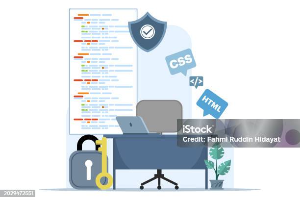 Web Development Concept Programming Language Css Html It Ui Laptop Or ...