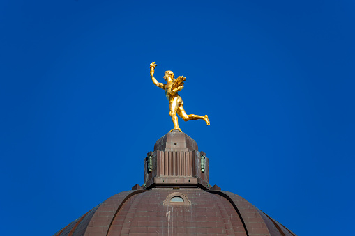 Golden Boy, a statue on the dome of the Manitoba Legislative Building in Winnipeg, Canada