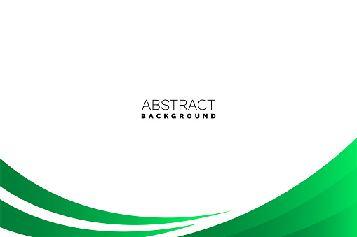 Abstract green wavy business style background. Vector illustrati