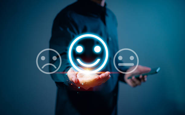 istock Satisfaction survey, Analyze concept of satisfaction feedback survey, Assess quality of services provided, which contribute to ranking of business's reputation. 2029535971