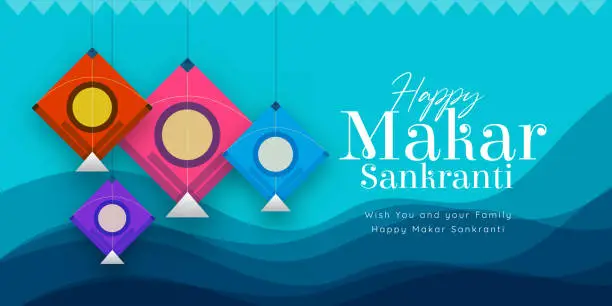 Vector illustration of Makar Sankranti Concept