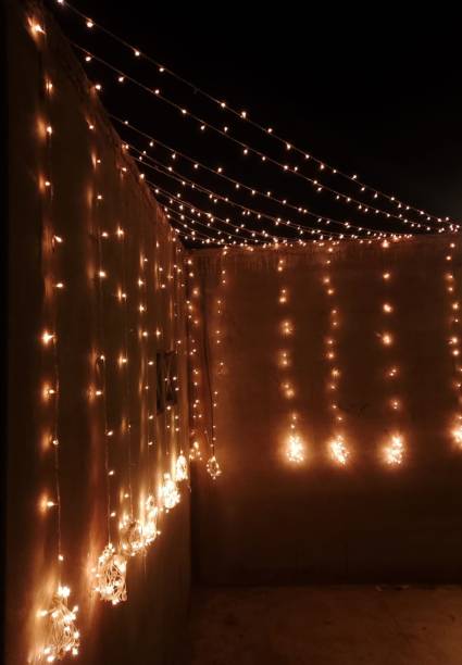 istock Fairy lights decoration for diwali 2029555281