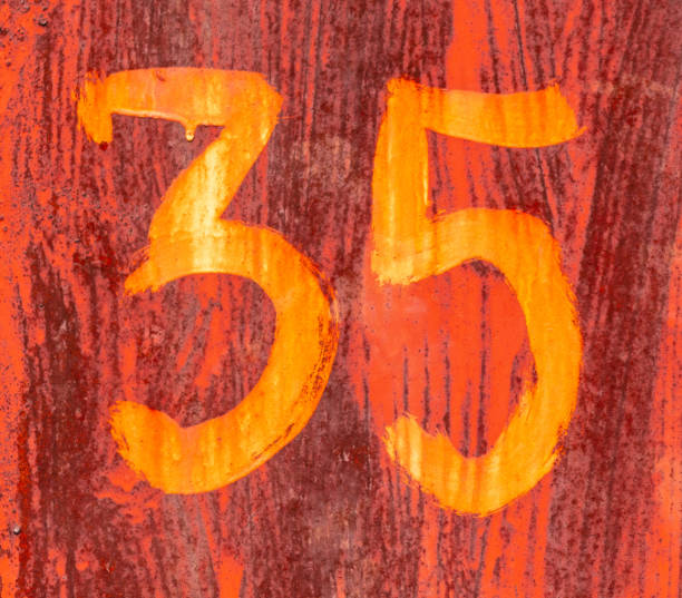 istock The number 35 on a rusty metal fence 2029555788