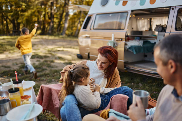 istock Fun on picnic at trailer park! 2029610389