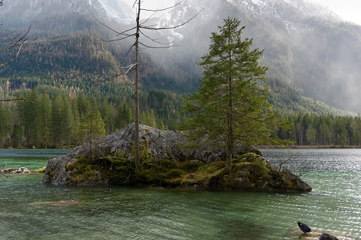 Lake Hintersee in Bavaria, Germany